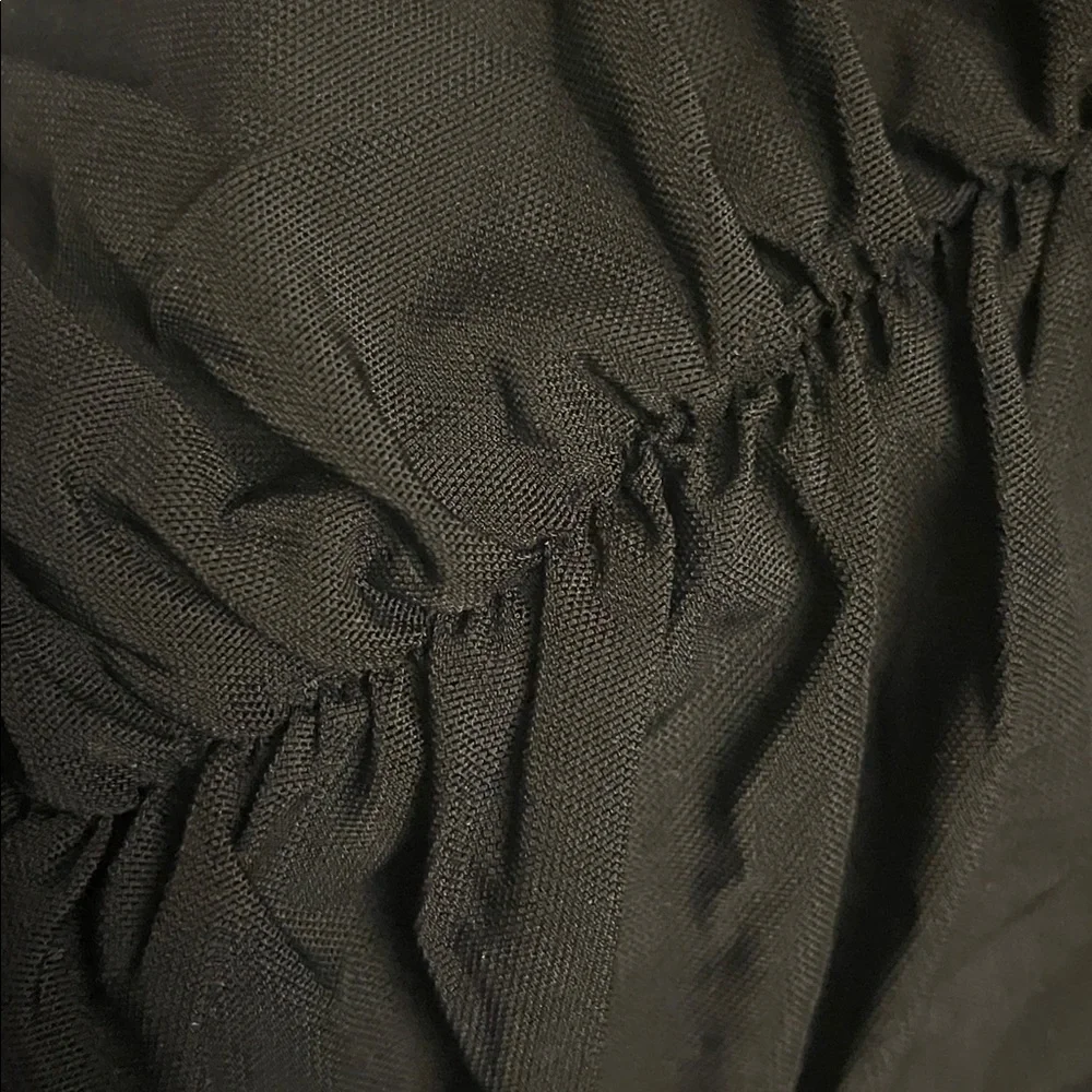 FOREVER 21+ MESH RUCHED HALTER DRESS - BLACK SIZE 1X (NEW WITH TAGS) A20 - Picture 5 of 6